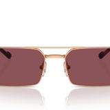 Vogue Eyewear VO4309S Güneş Gözlüğü, Pembe Altın/Mor Polarize, 55 mm, Altın, 55 mm