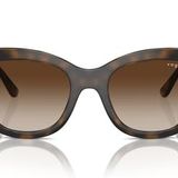 Vogue Eyewear VO5567S Güneş Gözlüğü, Üst Koyu Havana/Açık Kahverengi/Gradyan Kahverengi, 52 mm, Kahverengi, 52 mm