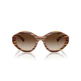 Vogue Eyewear VO5576SB Güneş Gözlüğü, Çizgili Koyu Havana/Gradyan Koyu Kahverengi, 52 mm, Kahverengi, 52 mm