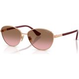 Vogue Güneş Gözlüğü 55 mm Kadın Kelebek Çerçeve UV 400 Filtreli Rose - Altın Renk