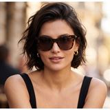 Vogue Kadın Güneş Gözlüğü UV400 51-19-140 NT26700137 - Kahverengi