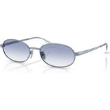 Vogue Kadın Vo 4353S 521419 54 Güneş Gözlüğü Açık Mavi Oval Çerçeve UV 400 Filtreli