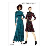 Vogue Patterns Desen 9264 E5, Kesim Deseni/Petite Elbise, Bedenler 14 – 22, Çok Renkli