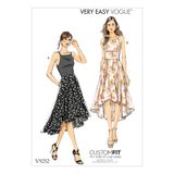 Vogue Patterns Kesim örneği elbise, çok renkli, beden 6 – 14