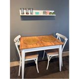 Vogue Tasarım 60/90 Sabit Çam Rengi Retro Mutfak Yemek Masası MDF 60 cm Genişlik 75 cm Yükseklik