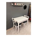 VOGUE TASARIM VE AKSESUAR 60*90 küçük sabit beyaz yemek mutfak balkon çalışma masası
