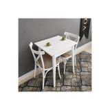 VOGUE TASARIM VE AKSESUAR 60x70 Mutfak Masası | 2 Kişilik Küçük Masa | Kahve Köşesi & Balkon Uyumlu