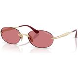 Vogue VO 4342S 84875 55 Kadın Oval Gold Metal Güneş Gözlüğü - Altın