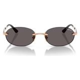 Vogue VO4342S 5152/87 55 Kadın Güneş Gözlükleri UV 400 Filtreli Metal Oval Çerçeve - Rose - Gold