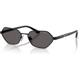 Vogue VO4349S 352/87 Kadın Güneş Gözlüğü 54 mm Siyah Metal Çerçeve UV 400 Filtreli Geometrik Tasarım