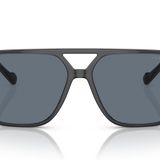 Vogue VO5531S Aviator Şeffaf Koyu Gri Mavi Polarize 60 mm Erkek Güneş Gözlüğü