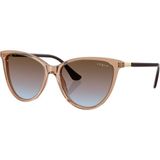 Vogue VO5593SI 315148 Kadın Güneş Gözlüğü 57 mm Kahverengi Geometrik Çerçeve UV 400 Filtreli