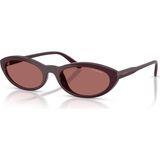 Vogue VO5697SU 328469 54 Kadın Güneş Gözlüğü Bordo Geometrik Çerçeve UV 400 Filtreli