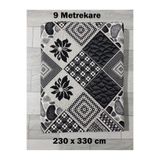Voho Tekstil 9 Metrekare Serme Halı Örtüsü, Dokuma Kilim Savan, Piknik Örtüsü 230x330 Cm