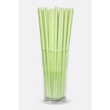 Voice Yeşil, Renkli Pipet Plastik 100'LÜ Kokteyl Pipet Frozen Pipet
