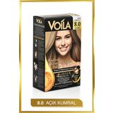 Voila Kadın Besleyici Keratin Kalıcı Açık Kumral 8.0 Saç Boyası