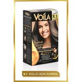 Voila Kadın Besleyici Keratin Kalıcı Küllü Açık Kumral 8.1 Saç Boyası