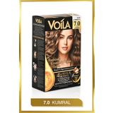Voila Kadın Besleyici Keratin Kalıcı Kumral 7.0 Saç Boyası