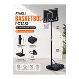Voit 002E Ayaklı Basketbol Potası, Yüksekliği Ayarlanabilir, Tekerlekli Taşınabilir, 1.9-2.6 m