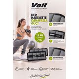 Voit 1 KG x 2 Adet Ayarlanabilir El ve Ayak Bilek Ağırlığı, Cırt Cırtlı Fitness ve Egzersiz Ağırlık Seti