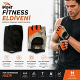 VOİT 7057 FİTNESS ELDİVENİ GRİ-TURUNCU (M)
