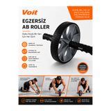 Voit Ab Roller Egzersiz Tekerleği – Karın Kası Çalıştırıcı, Kaymaz Ergonomik Saplı Fitness Tekeri