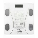 Voit Blt5000 Bluetooth Baskül - Dijital Akıllı Tartı - Yağ Ölçer Tartı - Pil Ve Mezura Hediyeli Tartı - Beyaz beyaz