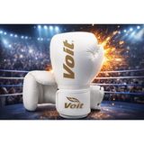 Voit Boks Eldiveni,kıck Boks Eldiveni,muay Thai - Beyaz - Altın - 6 oz
