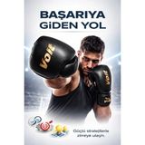 Voit Boks Eldiveni,kıck Boks Eldiveni,muay Thai - Siyah - Altın - 8 oz