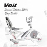 Voit D2000 Diamond Collection Yatay Bisiklet 120 kg Taşıma Kapasitesi ile 8 Kademe Direnç Mekanizması