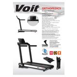 Voit Orthopedics Koşu Bandı, 2.5HP Motor, 12 Seviye Otomatik Eğim, Ortopedik Zemin