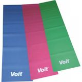 Voit Pilates Band Seti 120x15 cm Mavi Pembe Yeşil Renkli Yüksek Orta Düşük Dirençli