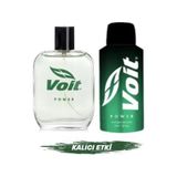 Voit Power Edp Erkek Parfüm 100 Ml Kutusuz & Voit Power Ter Önleyici Deodorant Sprey 150 Ml Aromatik