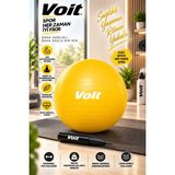 Voit Sarı Pilates Topu 65 Cm Vücut Dengeleme Egzersizleri İçin Uygun ve Taşıma Çantasıyla