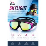 Voit Skylight Unisex Aynalı Yüzücü Gözlüğü | Anti-Fog, UV Korumalı, Silikon, Siyah/Pembe