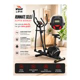 Voit V-Fit By Runmate Seleli Manyetik Eliptik Bisiklet | Sessiz Çalışan, Elden Nabız Ölçerli, Ayarlanabilir Sele