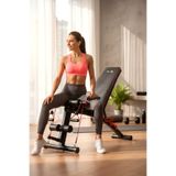 Voit V-Fıt By Voıt D208 Katlanabilir Incline/Decline Ayarlanabilir Sırt Açılı Mekik Ve Ağırlık Sehpası