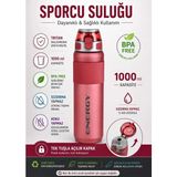 Voit Voıt Energy Trıtan 1000 ML Kırmızı Suluk Hafif ve Dayanıklı BPA İçermez Tasarım