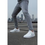 Vojo Faster Comfort Rahat Taban Cilt Erkek Sneakers Spor Ayakkabı Beyaz