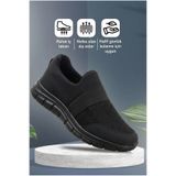 Vojo Flex Siyah Günlük Yürüyüş Koşu Spor Ayakkabı Bağcıksız Erkek Sneaker Ayakkabı
