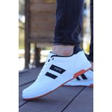 Vojo Gen 5 Rahat Taban Cilt Erkek Sneker Spor Ayakkabı (Beyaz)