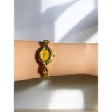 Vola Collection Kadın Ince Kordonlu Vintage Metal Kasa Gold Kol Saat 4 - Altın