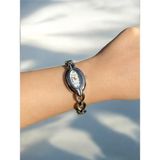 Vola Collection Kadın Ince Kordonlu Vintage Metal Kasa Silver Kol Saati 6 - Gümüş