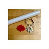 Volala Göz Desenli Lotus Çiçeği Polimer Kil/Seramik Çamuru Kalıbı - 5 cm