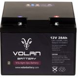 Volan Battery 12 Volt 28 Ah (Amper) Kuru Akü