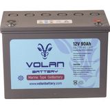 Volan Battery 12 Volt 90 Ah (Amper) Marin Jel Akü