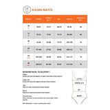 Volanlı Kadın Mayo Geniş beden aralığı HAKİ 48