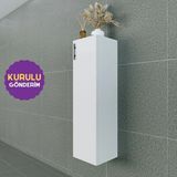 Volans-R 30 cm Çok Amaçlı Asma Dolap Parlak Beyaz MDF Lam Sağ Menteşe