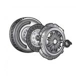 Volant+Debrıyaj Setı+Rulman Dmf Bmw M50 M52 E36 E34 E39 - Valeo 837102