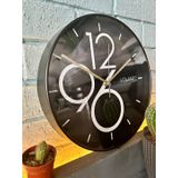 VOLANTE® Modern Duvar Saatleri AMAZING Serisi 30 cm Ø Gerçek Cam Ev/Ofis/Mutfak/Sınıf/Okul Sessiz & Akar (SİYAH-ALTIN)